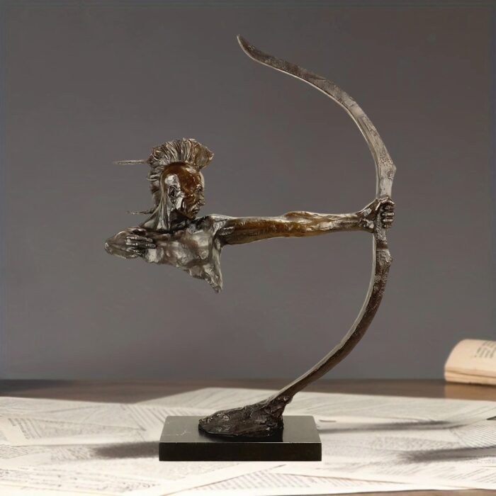 Indian Archer Warrior Sculpture