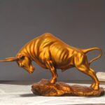 Vigorous Charging Bull Sculpture