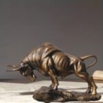 Vigorous Charging Bull Sculpture