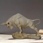 Vigorous Charging Bull Sculpture