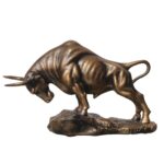 Vigorous Charging Bull Sculpture