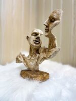 STRENGTH OF EXPRESSION NORDIC ABSTRACT FACES SCULPTURE