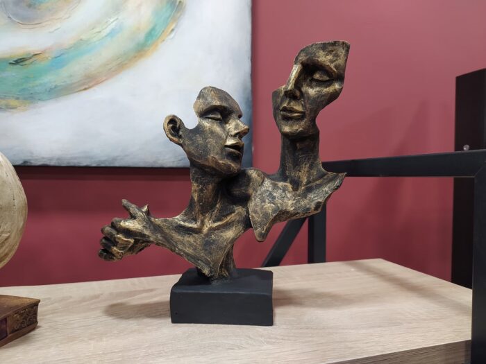 STRENGTH OF EXPRESSION NORDIC ABSTRACT FACES SCULPTURE