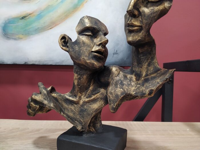 STRENGTH OF EXPRESSION NORDIC ABSTRACT FACES SCULPTURE
