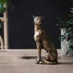 AUREATE HUNTER LEOPARD SCULPTURE