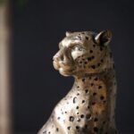 AUREATE HUNTER LEOPARD SCULPTURE