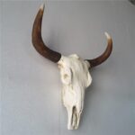 MOUNTAIN GUARDIAN YAK SKULL WALL HANGING SCULPTURE