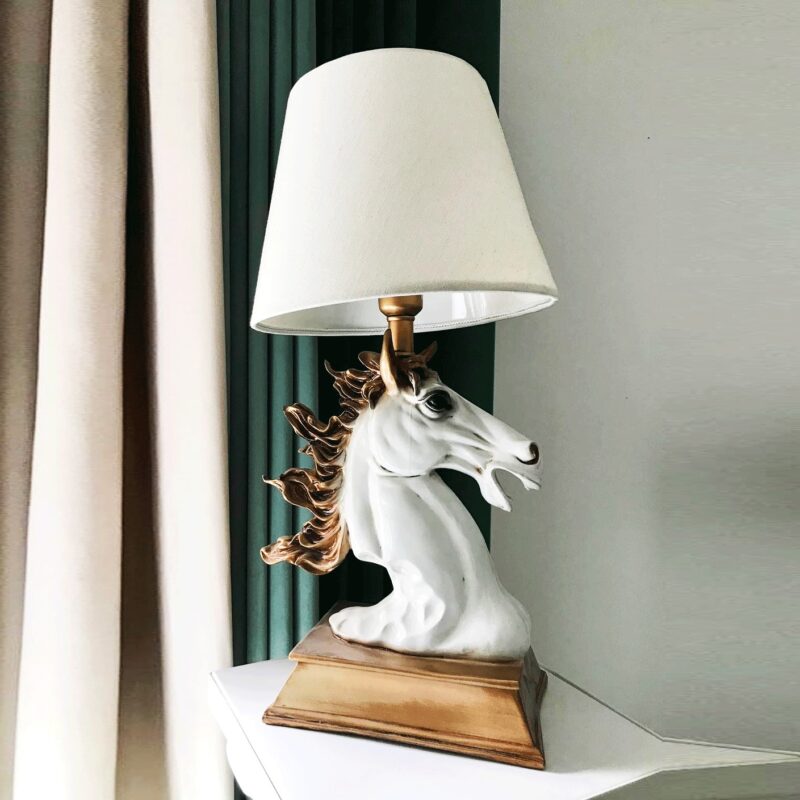 PRANCING PALOMINO LAMP