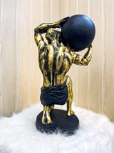 HERCULES STATUE WITH HEAVY BALL SYMBOL OF STRENGTH