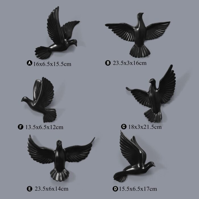 FLIGHT OF FANTASY PIGEON SET BLACK