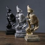 MUTED WITNESS FACE SCULPTURE - SET OF THREE