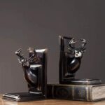 DEER HEAD BOOKENDS