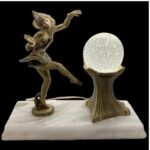 ART DECO PIXIE HARLEQUIN DANCER LAMP
