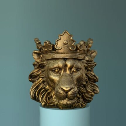 FLOWER POT LION CLARENCE GOLD