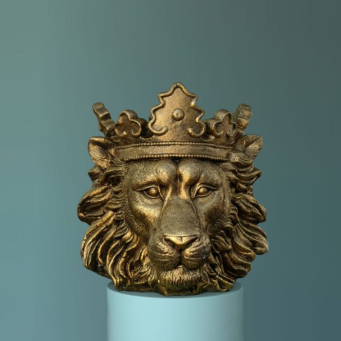 FLOWER POT LION CLARENCE GOLD