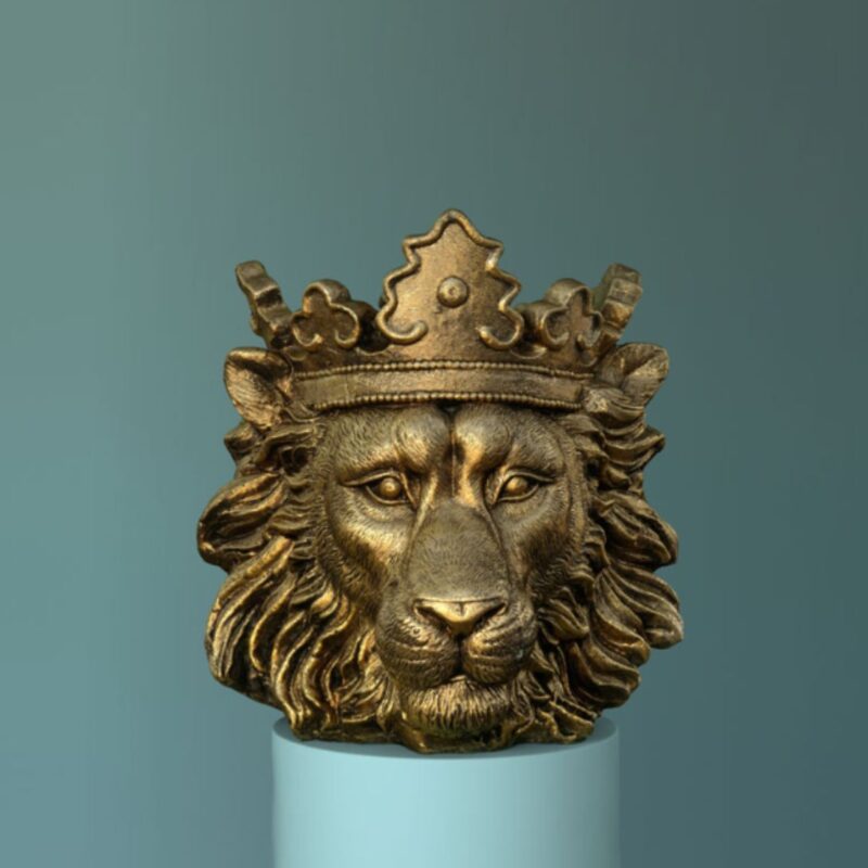 FLOWER POT LION CLARENCE GOLD