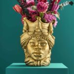 SICILIAN FLOWER POT AGOSTINA GOLD