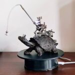 STEAMPUNK TURTLE RIDER MODEL LAMP