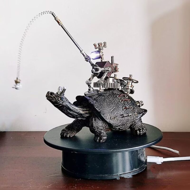 STEAMPUNK TURTLE RIDER MODEL LAMP