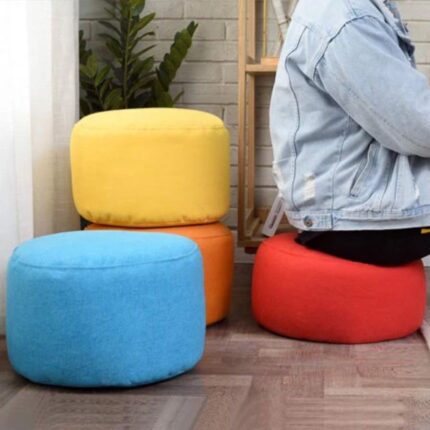 SET OF 4 ROUND BEAN BAGS