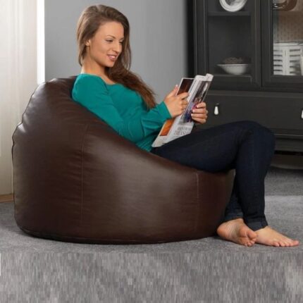 LEATHER BEAN BAG CHAIR