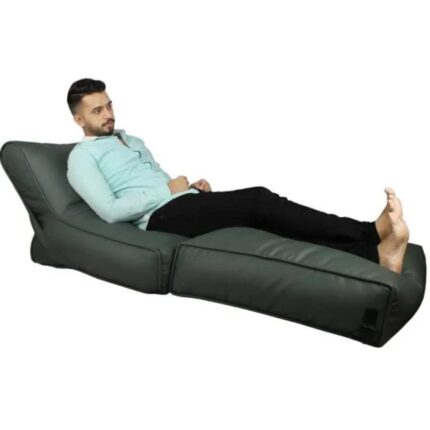 LEATHER SOFA CUM BED BEAN BAG