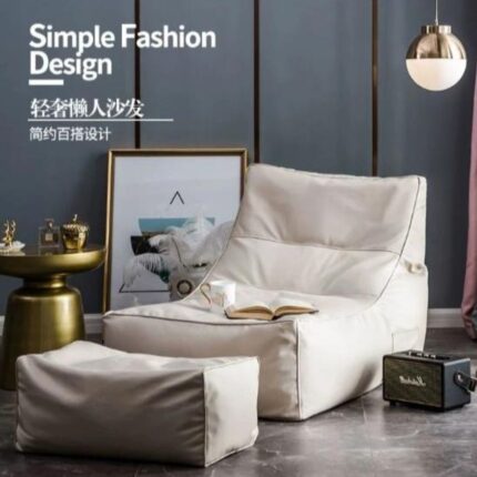 RICE WHITE BEAN BAG SOFA SET
