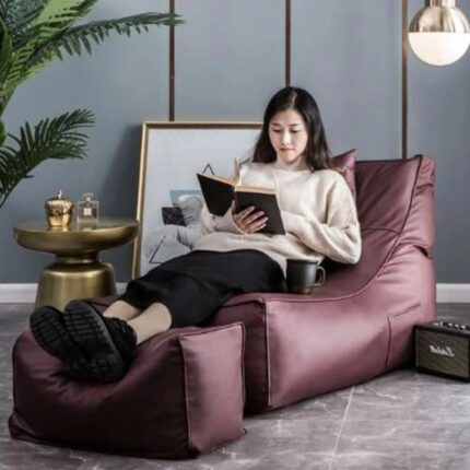 SOFT PURPLE BEAN BAG SOFA SET