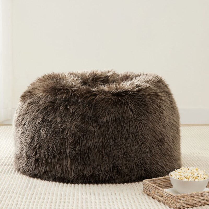 LUXE FAUX FUR BEAN BAG