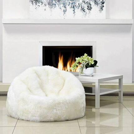 SHEEPSKIN FUR BEAN BAG SOFA