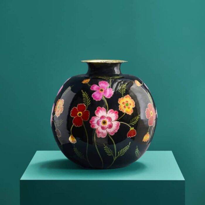VASE LOREA M BLACK