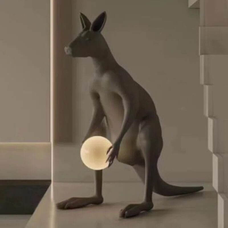 BLACK KANGAROO 47'' NOVELTY FLOOR LAMP