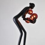 75'' BLACK NOVELTY FLOOR LAMP
