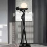 71'' BLACK NOVELTY FLOOR LAMP