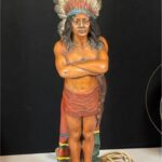 NATIVE AMERICAN CERAMIC FIGURE TABLE LAMP
