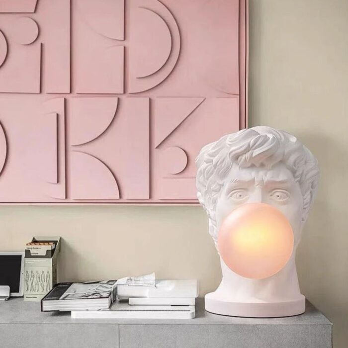 NAUGHTY DAVID POPPING GUM MODERN DESIGNER TABLE LAMP