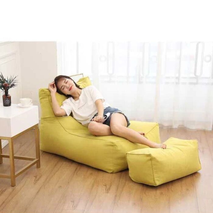 HIGH BLUE BEAN BAG SOFA SET