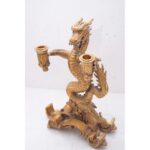 GOLD DRAGON STATUE