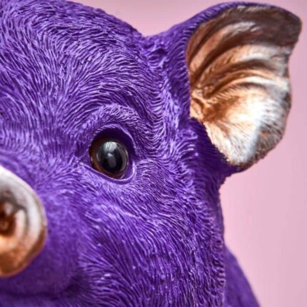 MONEY BOX PIG PIGGY BANK PURPLE
