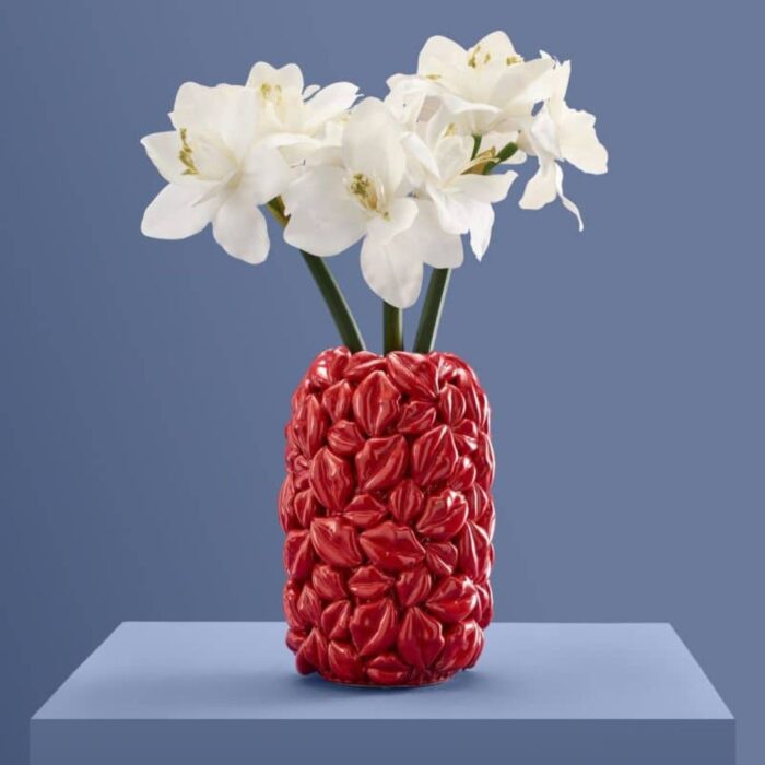 VASE LIPS RED