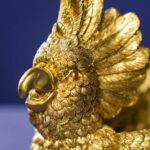 DECORATIVE BOWL COCKATOO GOLD