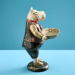 CARD HOLDER / ANIMAL FIGURE HIPPOPOTAMUS