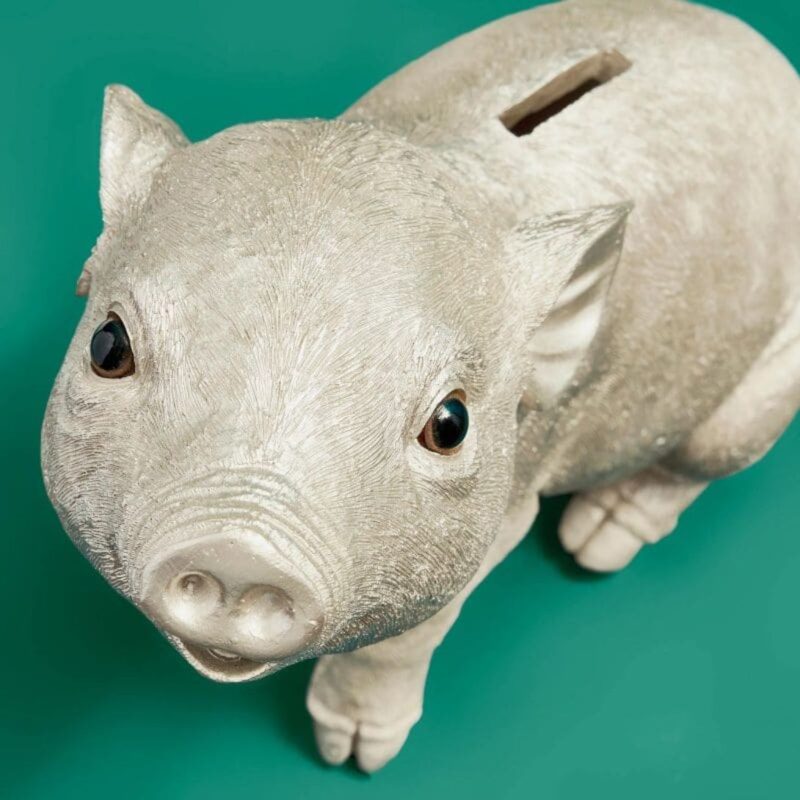 MONEY BOX PIG PIGGY BANK ROSE GOLD