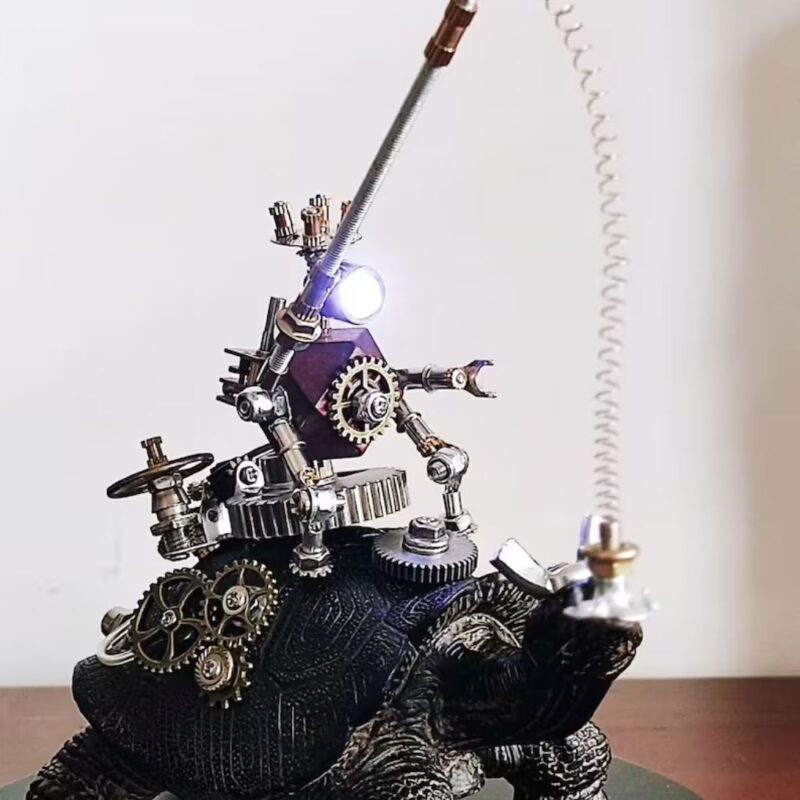 STEAMPUNK TURTLE RIDER MODEL LAMP
