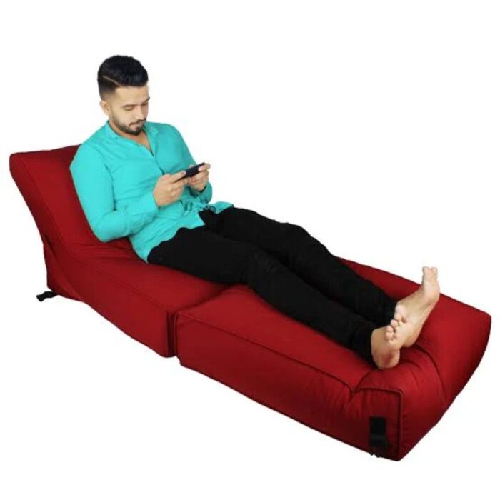 LEATHER SOFA CUM BED BEAN BAG