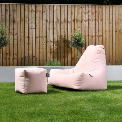 OSLO PASTEL OUTDOOR SOFA WITH STOOL