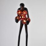 75'' BLACK NOVELTY FLOOR LAMP