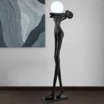 71'' BLACK NOVELTY FLOOR LAMP
