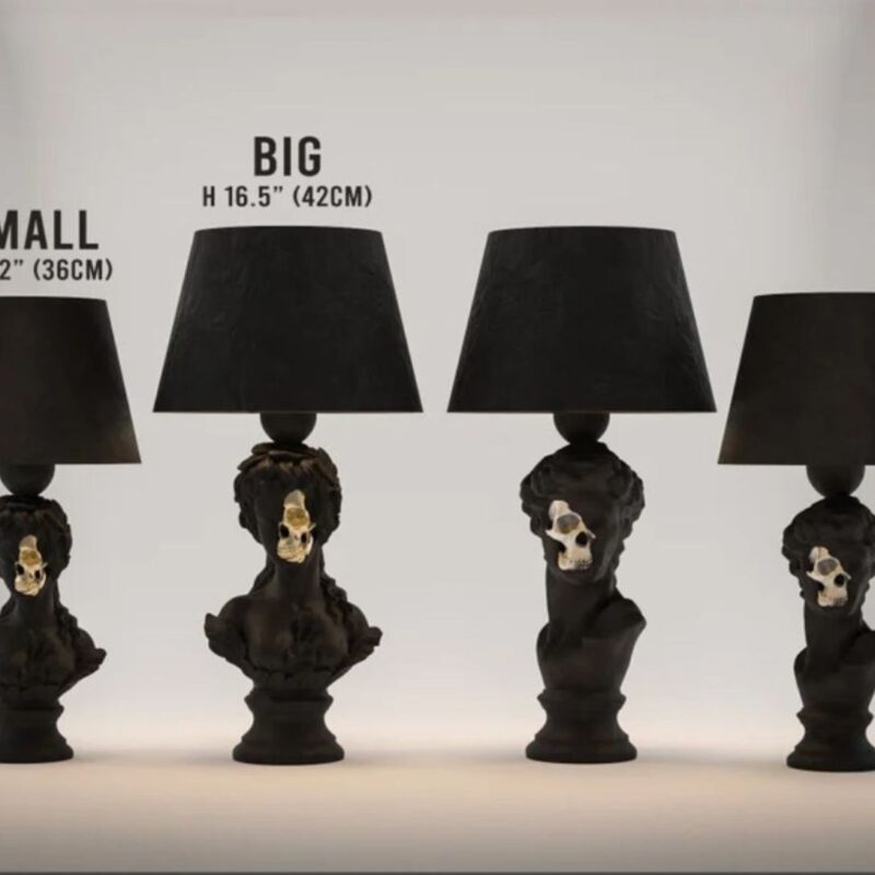 HIS AND HERS DECORATIVE TABLE LAMP