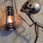 METAL SKELETON WITH OIL LAMP